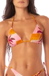 MAAJI MAAJI PARADISO WAVES BALMY REVERSIBLE TRIANGLE BIKINI TOP