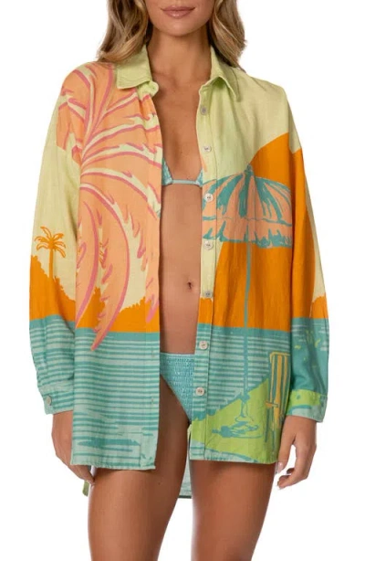 Maaji Pastel Mirage Dreambound Cover-up Shirt In Multi