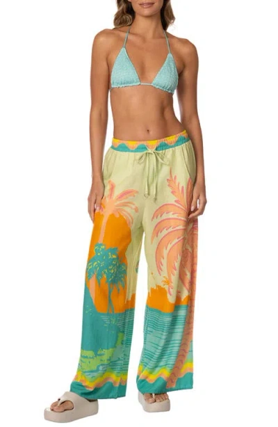 Maaji Pastel Mirage Ophelia Cover-up Pants In Green