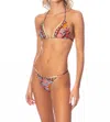 Maaji Pattern Scope Balmy Sliding Triangle Bikini Top In Multi In Multi