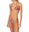 Maaji Pattern Scope Midi Bikini Bottom In Brown In Gold