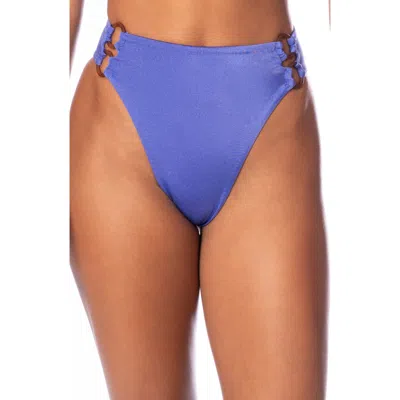 Maaji Perrywinkle Sussana Reversible Bikini Bottoms In Blue