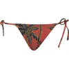 Maaji Phoenix Palm Springs String Bikini Bottoms In Red