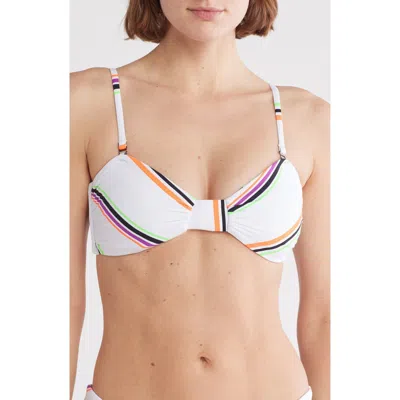 Maaji Pinstripe Amber Bikini Top In White