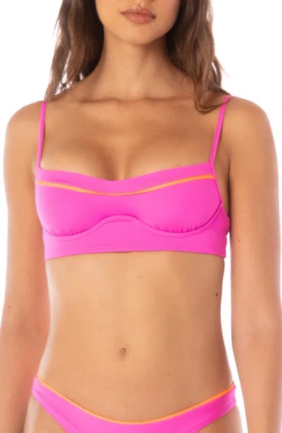 Maaji Poppy Shore Underwire Bikini Top In Pink