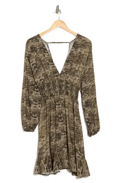 Maaji Python Print Kassidy Cover-up Dress In Gray