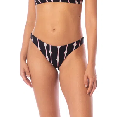 Maaji Radiant Diamond Sublimity Reversible Bikini Bottoms In Black