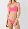 Maaji Radiant Pink Praia Reversible Bikini Top In Pink