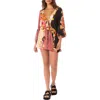 Maaji Rae Lace Up Cover-up Minidress