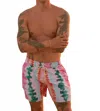Maaji Rainbow Dye Sailor Sporty Shorts In Pink In Gray