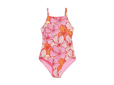 Maaji Retro Bloom Eagle Girls Swimwear (toddler/little Kids/big Kids) Girl's Swimsuits One Piece Open Pink