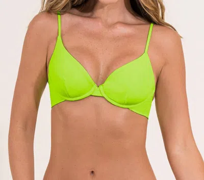 Maaji Reversible Dainty Underwire Top In Chartreuse In Green