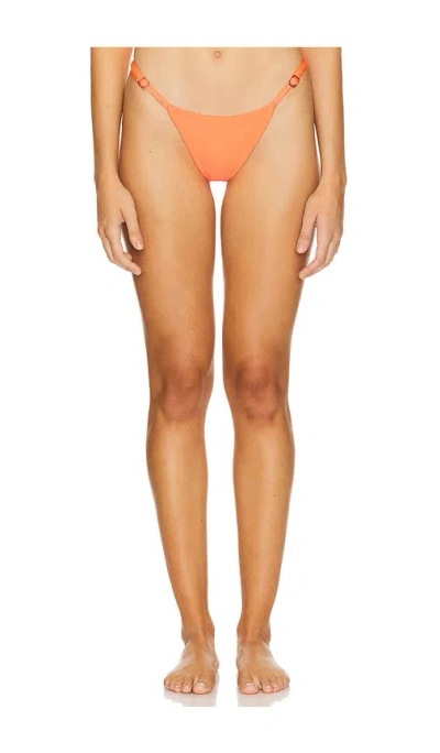 Maaji Reversible Flash Bikini Bottom In Orange