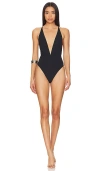 Maaji Reversible Safri One Piece In Jade Black