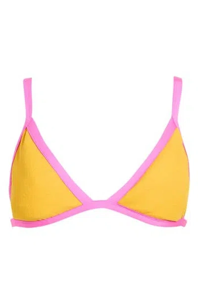 Maaji Rewind Reversible Bikini Top In Red