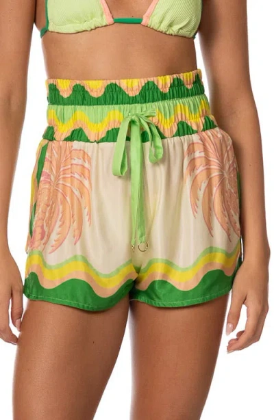 Maaji Rhino Cover-up Shorts In Green