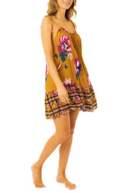 Maaji Romantic Buttercup Magnolia Cover-up Dress In Yellow