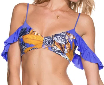 Maaji Ruffle Bralette Bikini Top In Maa Arawaks Rocks In Multi