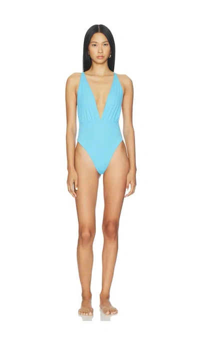 Maaji Safri Reversible One Piece In Blue