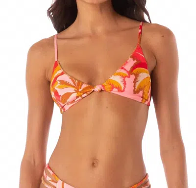 Maaji Sahara Bralette Bikini Top In Pink Palms