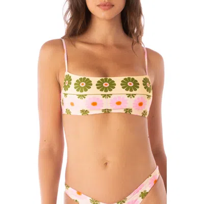 Maaji Scape Reversible Bikini Top In White
