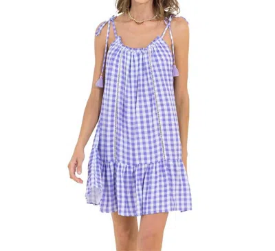 Maaji Seersucker Magnolia Short Dress In Purple