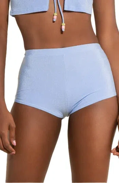 Maaji Serenity Lavender Caryn Cover-up Shorts In Blue