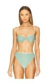 Maaji Shamrock Jupiter Bikini Top In Green