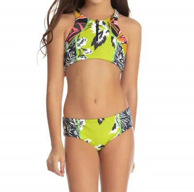 Maaji Kids' Siberian Tiger Bikini Set In Multi