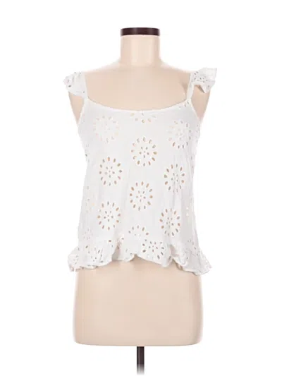 Pre-owned Maaji Sleeveless Blouse In White