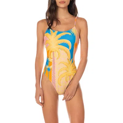 Maaji Solar Bliss Luster Reversible One-piece Swimsuit In Multi