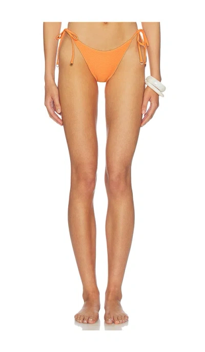 Maaji Solar Reverie Sunflash Bikini Bottom In Orange