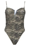 Maaji Soleil Notch Neck Reversible One-piece Swimsuit In Multi