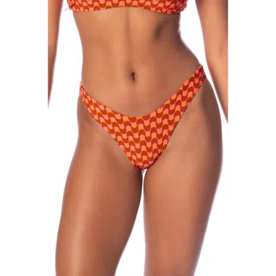 Maaji Splendor Geo Waves Reversible Bikini Bottoms