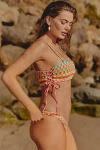 Maaji Splendour Smocked Cheeky Bikini Bottoms In Multi
