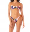 Maaji Splenium Regular Rise Single Strap Bikini Bottom In Hula Harmony In Multi