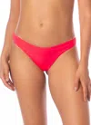 Maaji Sublimity Regular Rise Classic Bikini Bottom In Coral Crush In Pink
