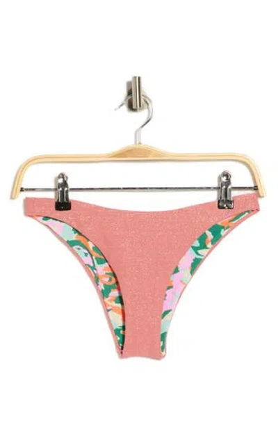 Maaji Sublimity Reversible Bikini Bottoms In Pink