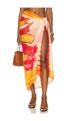 Maaji Summer Dunes Isla Sarong In Red Overflow