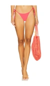 Maaji Sunset Punch Sunflash Side Tie Bikini Bottoms In Red