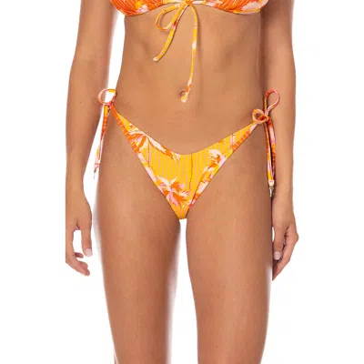 Maaji Sunkissed Shore Dreamscape Reversible Side Tie Bikini Bottoms In Multi