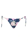 Maaji Sunning Reversible Bikini Bottoms In Blue
