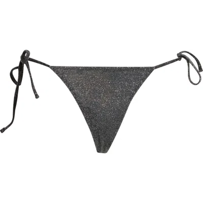 Maaji Sunning Side Tie Bikini Bottoms In Gray