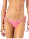 Maaji Sunning Tie Side Bikini Bottom In Sea Pink In Multi