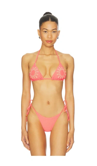 Maaji Sunset Punch Balmy Bikini Top In Red