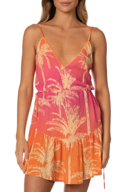 Maaji Sunwashed Palms Arabella Minidress In Multi