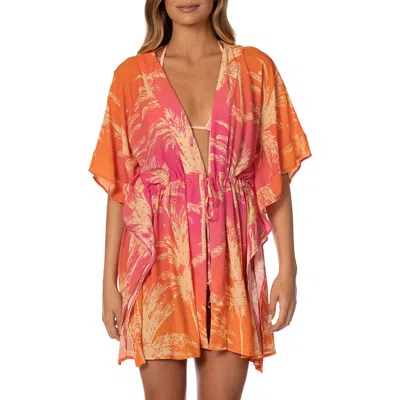 Maaji Sunwashed Palms Cover-up Caftan In Multi