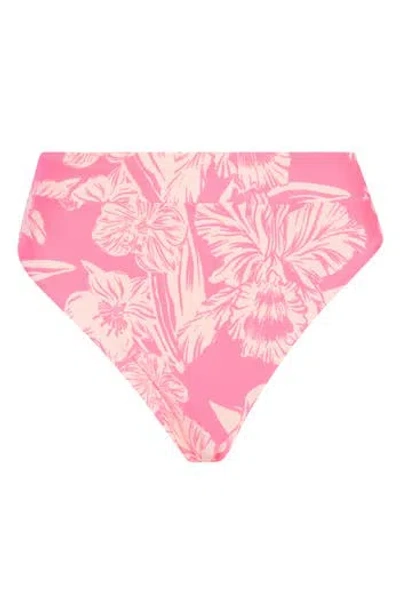 Maaji Suzy Q High Rise Reversible Bikini Bottoms In Brown