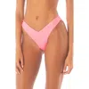 Maaji Taffy Valerya Reversible Bikini Bottoms In Pink