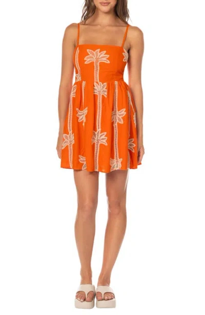 Maaji Tangerine Tropiccs Emiliana Cover-up Dress In Orange